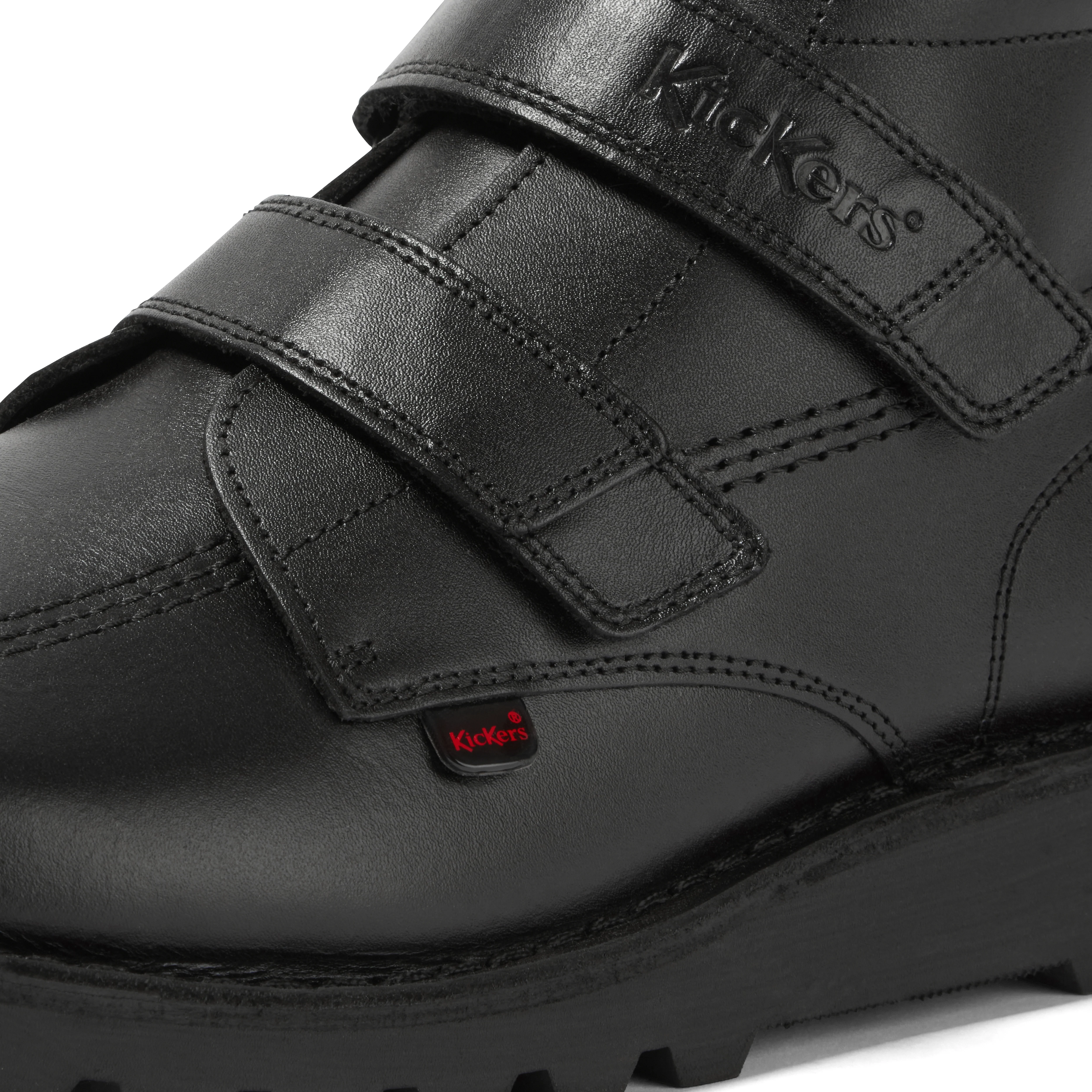 Youth Unisex Kick Hi Vel Leather Black - Image 6
