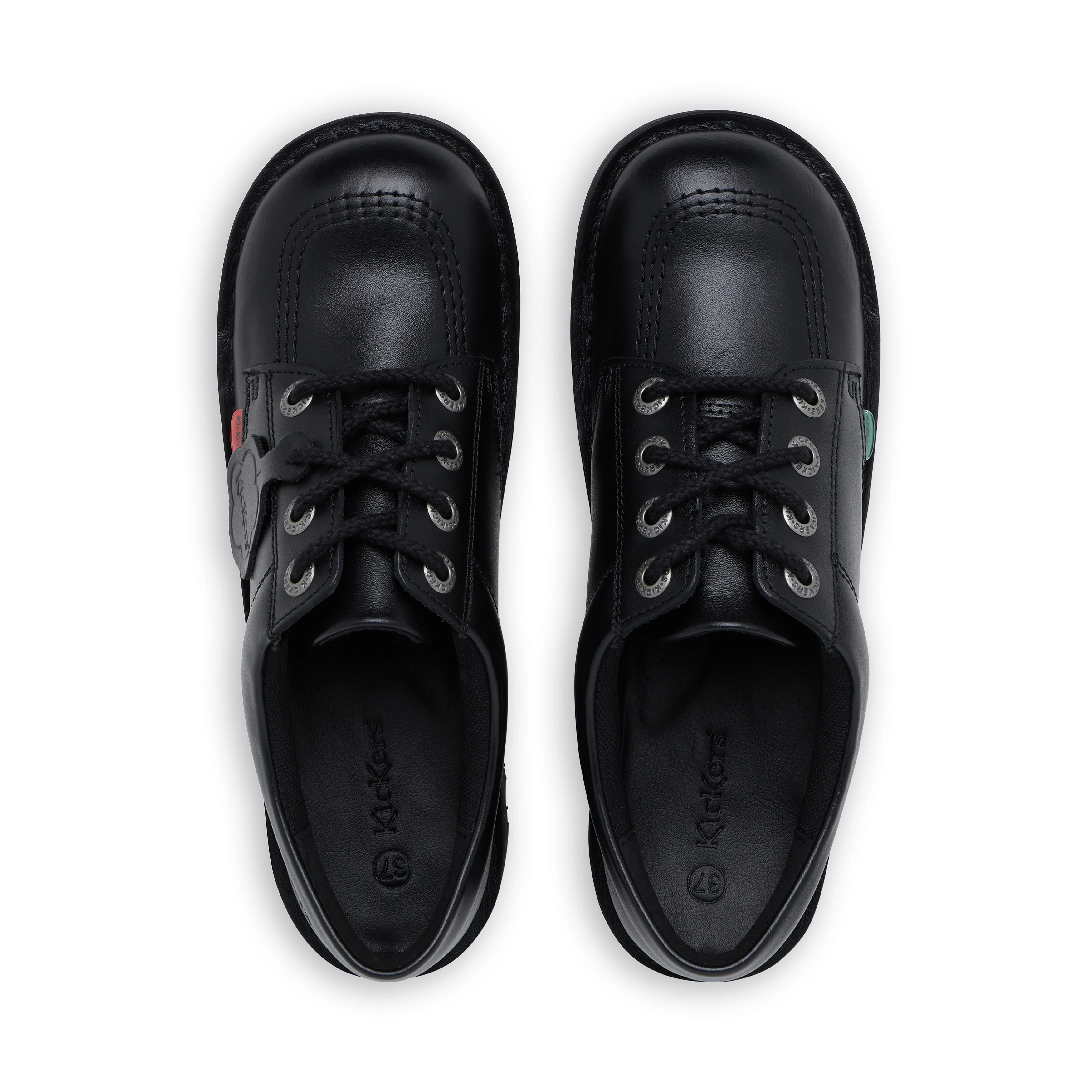 Youth Unisex Kick Lo Leather Black - Image 4