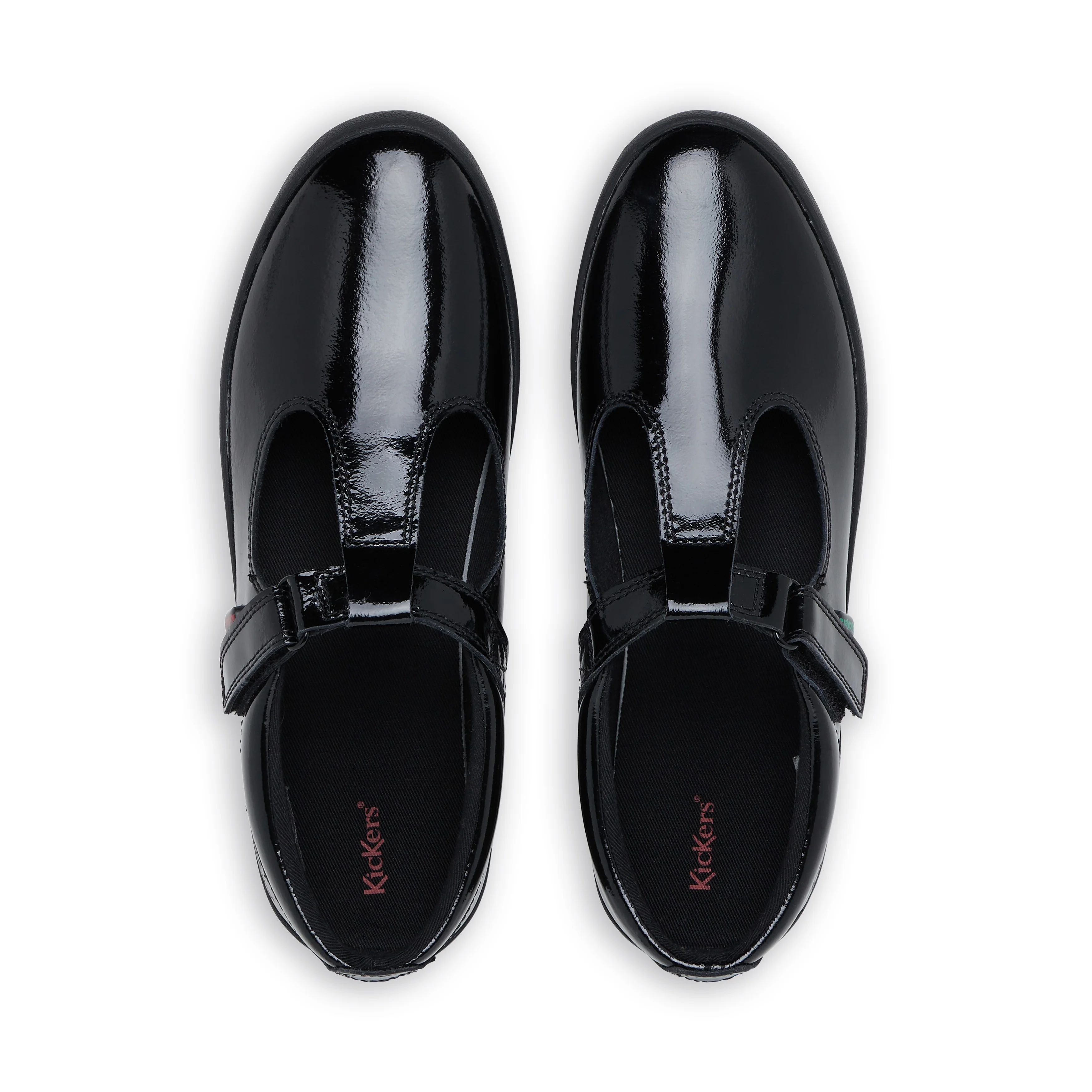 Youth Womens Kariko T Bar Patent Leather Black - Image 4