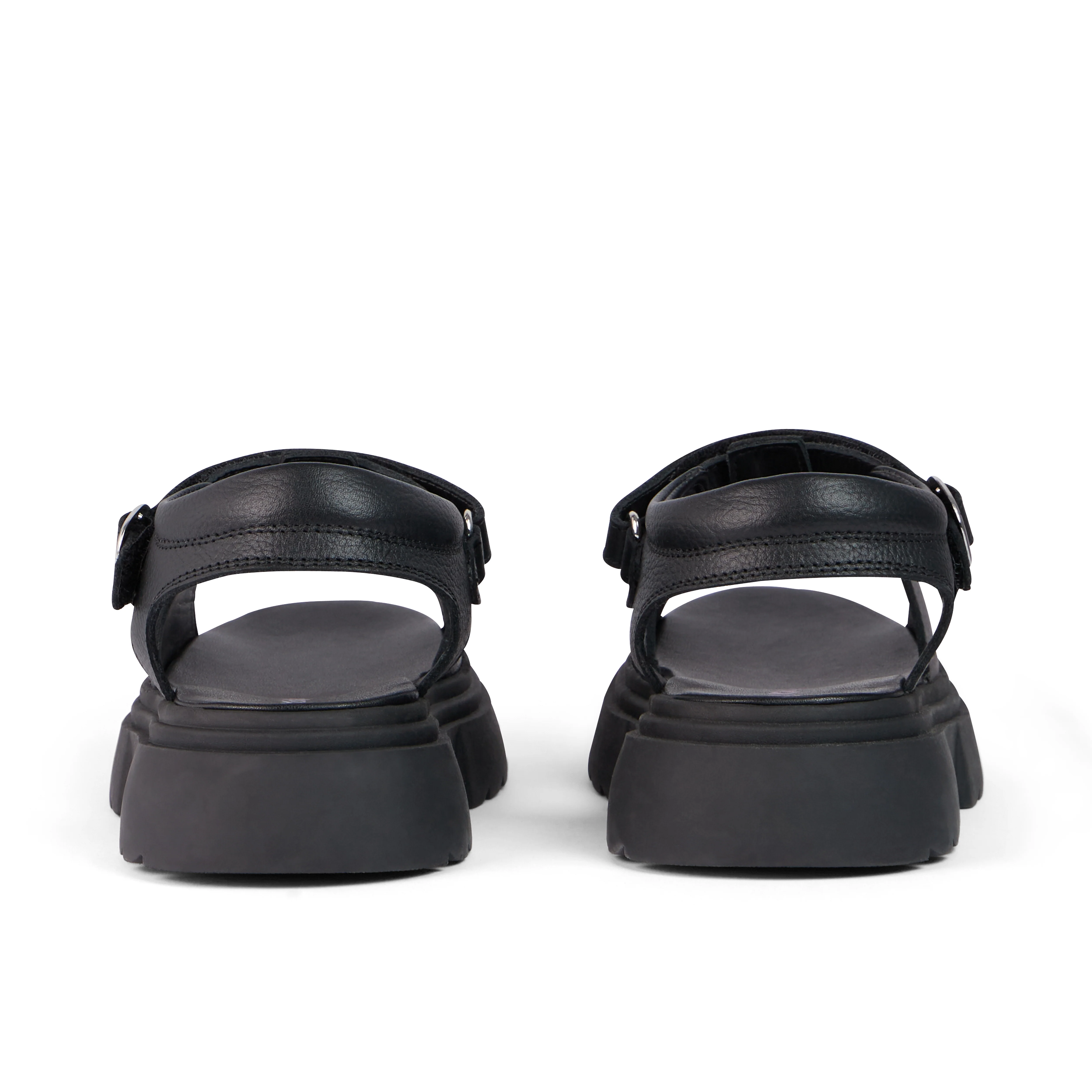 Youth Womens Kenzi Leather Sandals Black - Image 5