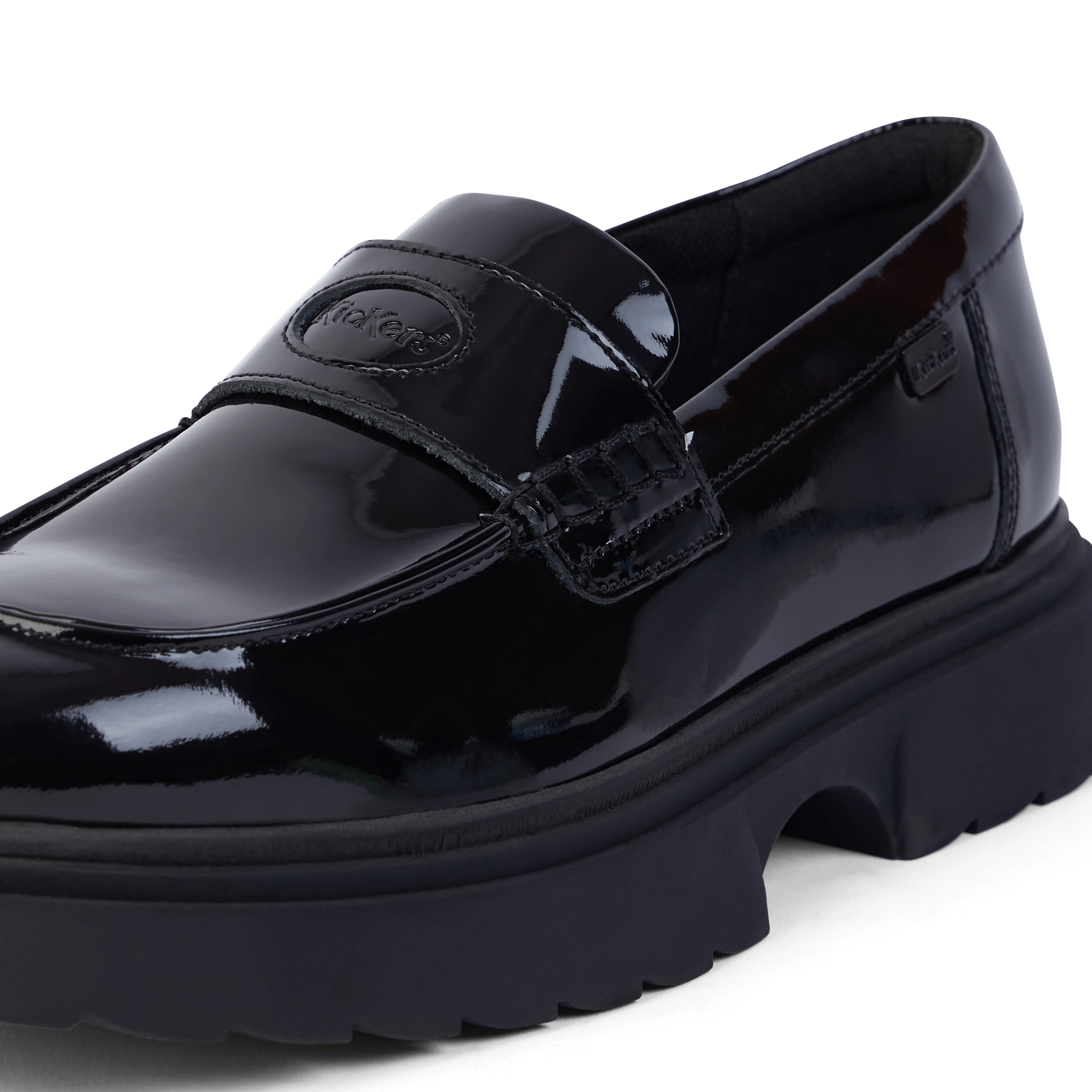 Youth Womens Kenzi Loafer Leather Black - Image 6