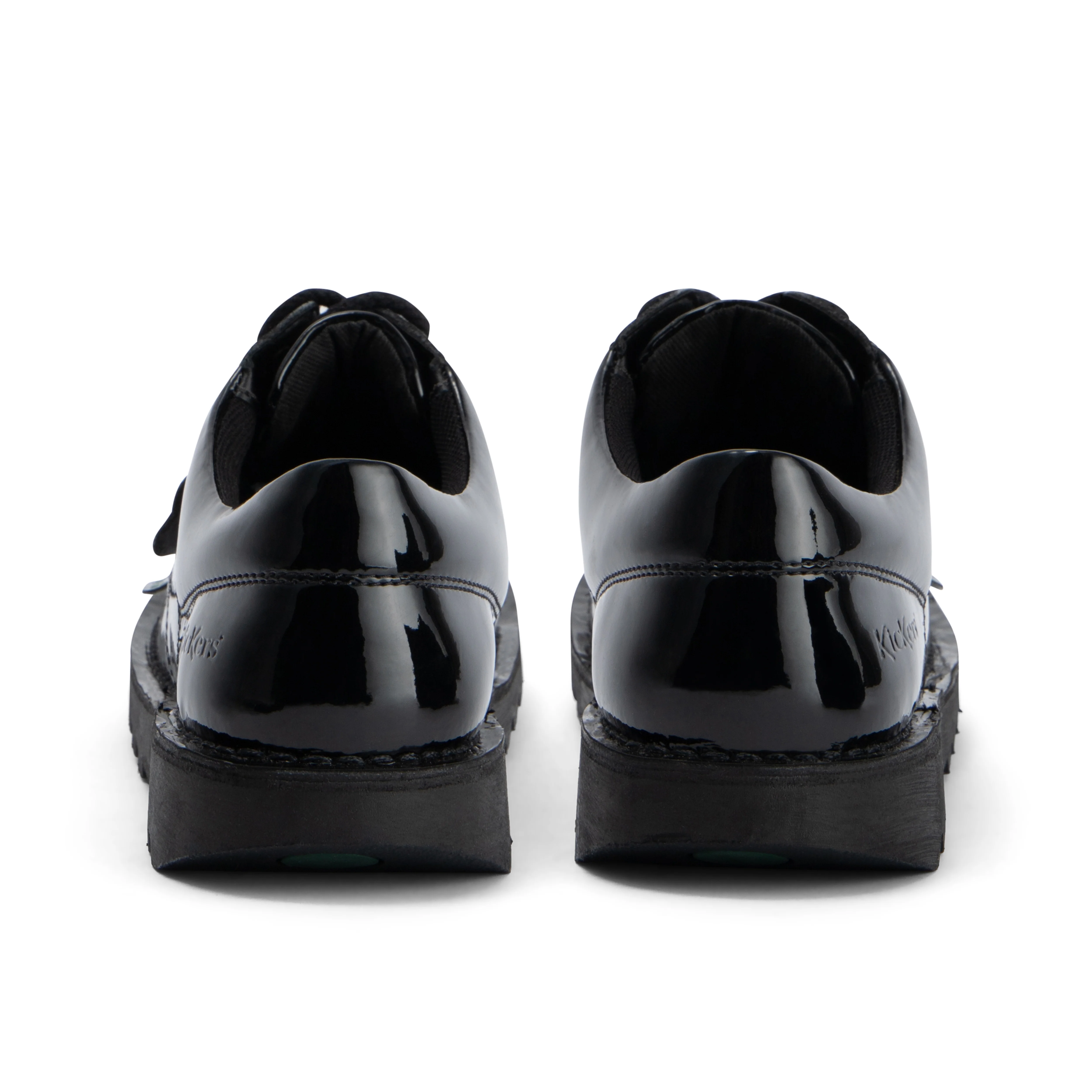 Youth Womens Kick Lo Leather Alternative Patent Leather Black - Image 5