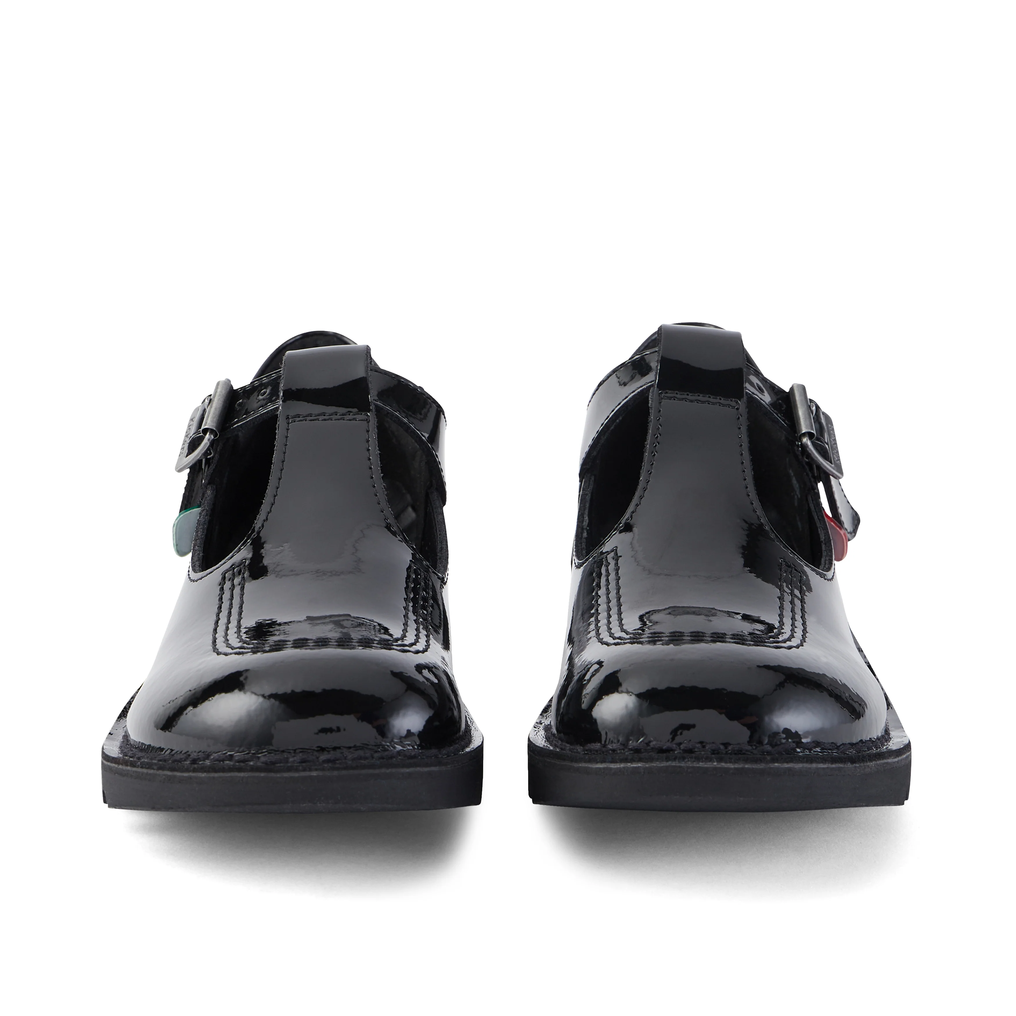 Youth Womens Kick T Bar Patent Leather Black - Image 2