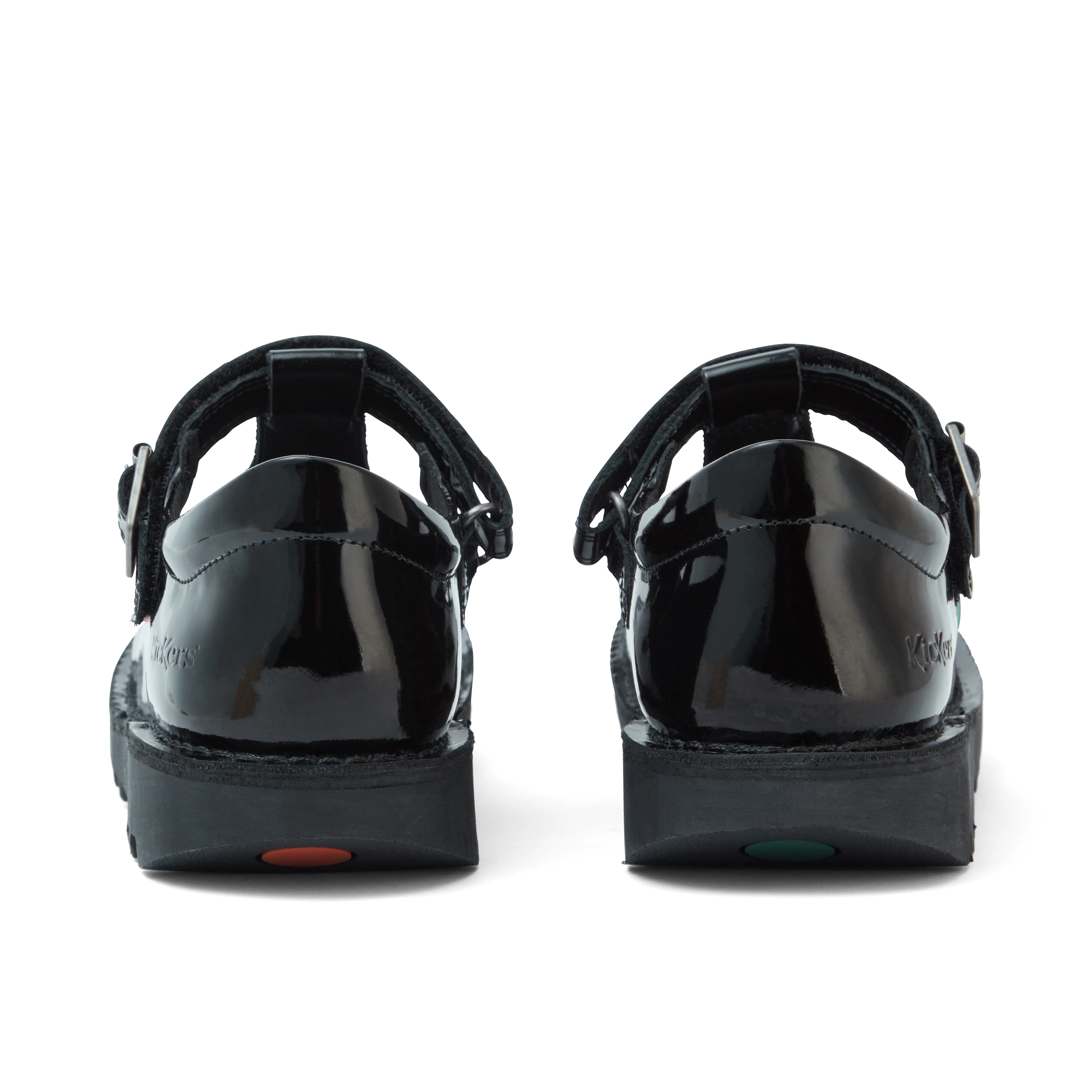Youth Womens Kick T Bar Patent Leather Black - Image 5