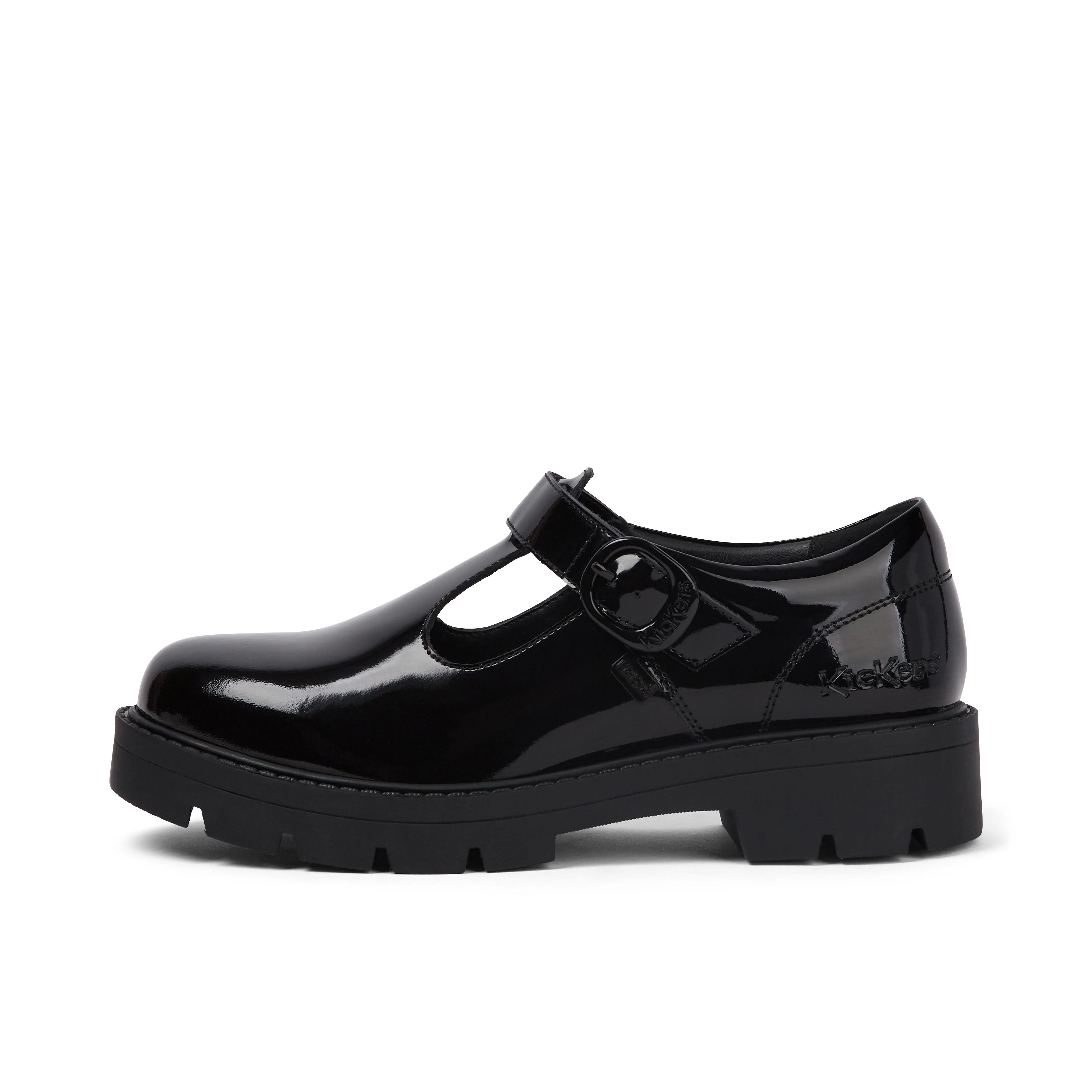 Youth Womens Kori Tbar Patent Leather Black