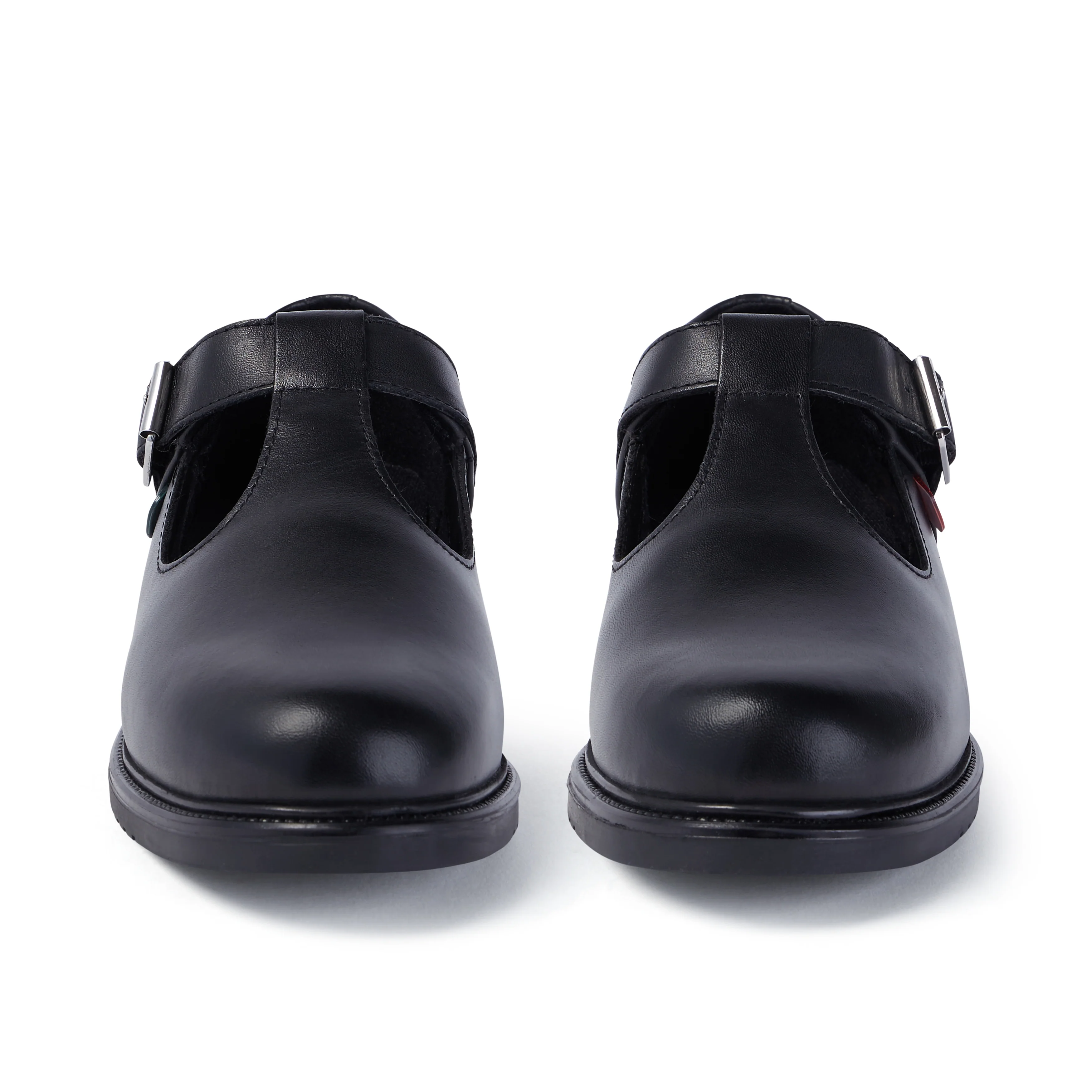 Youth Womens Lach T-Bar Leather Black - Image 2