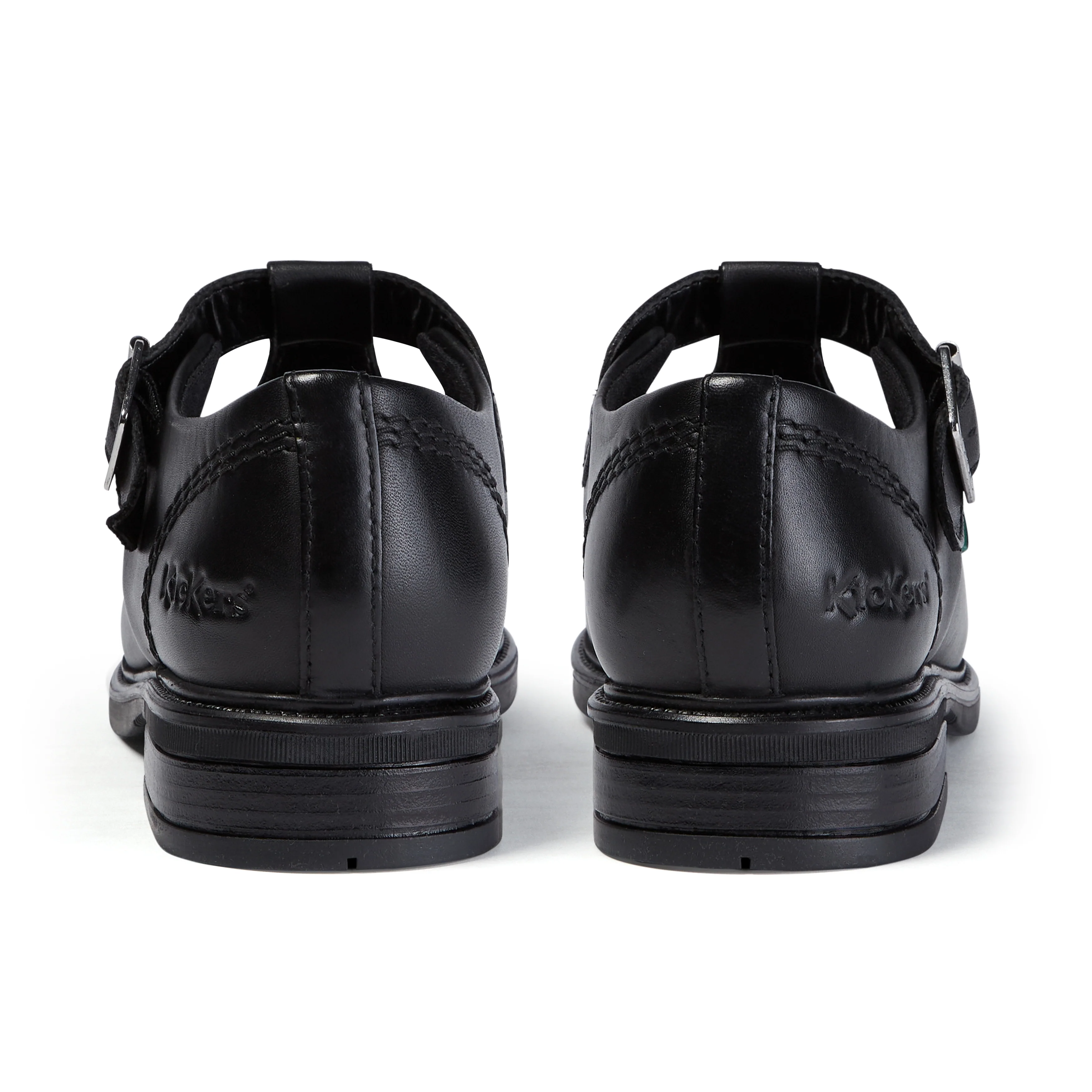Youth Womens Lach T-Bar Leather Black - Image 5