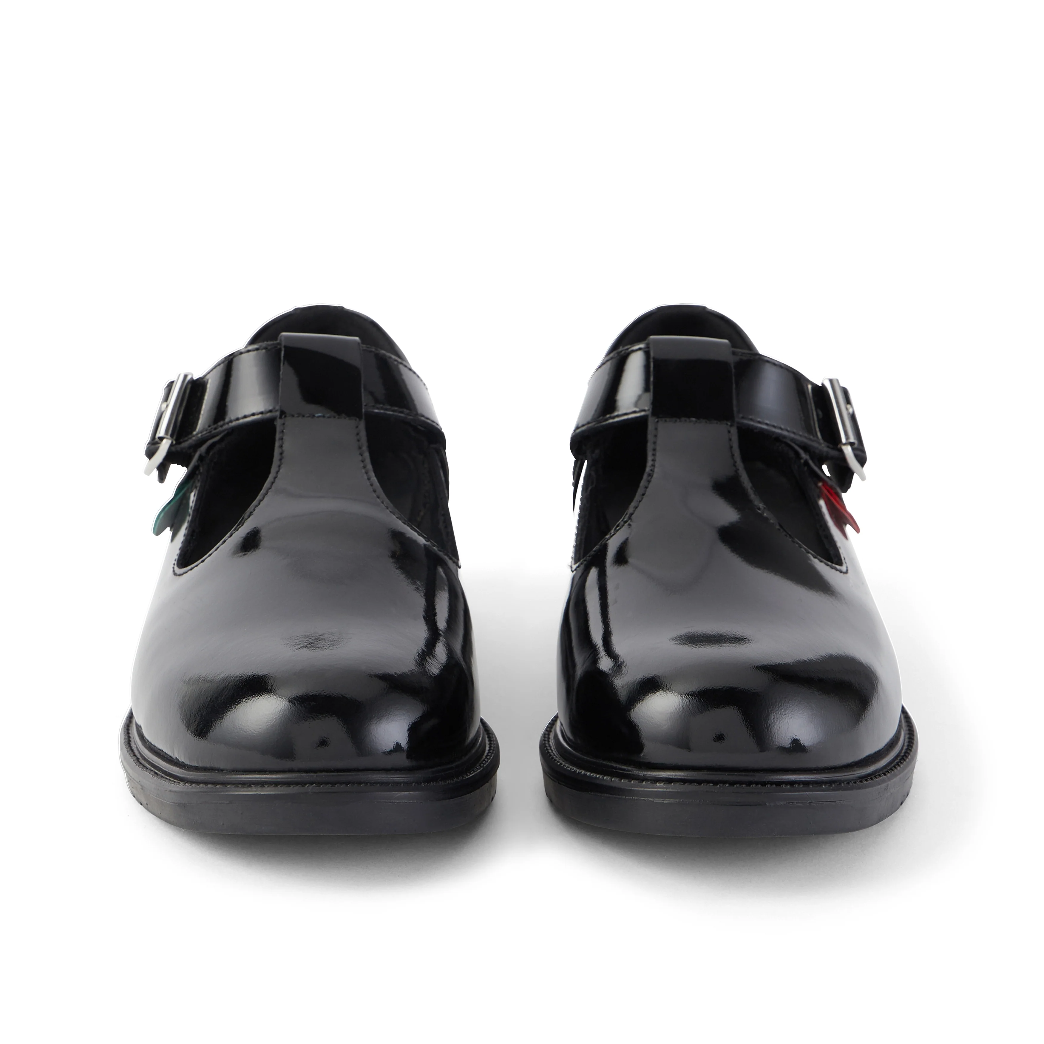 Youth Womens Lach T-Bar Leather Black - Image 2