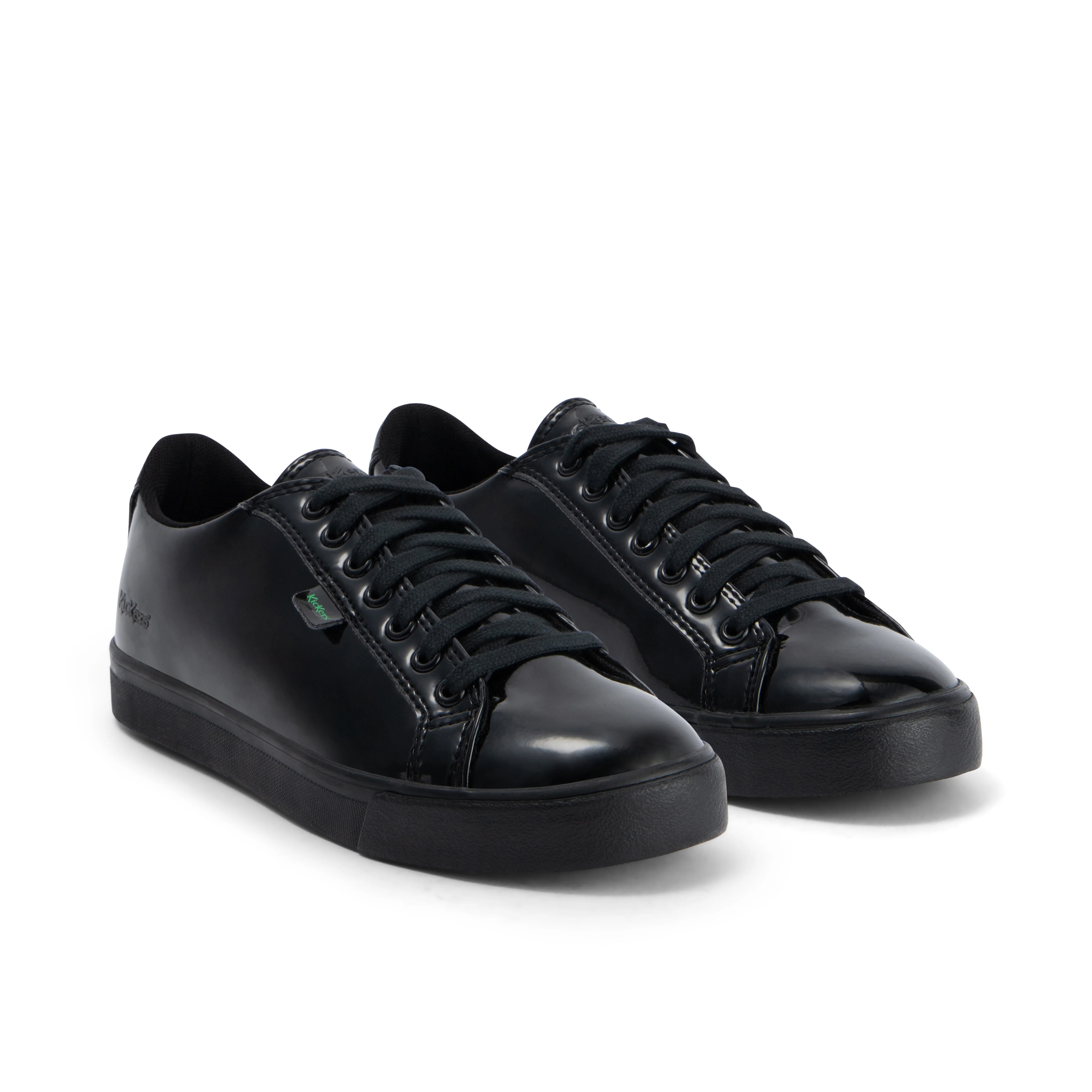 Youth Womens Tovni Lacer Leather Alternative Patent Leather Black - Image 3