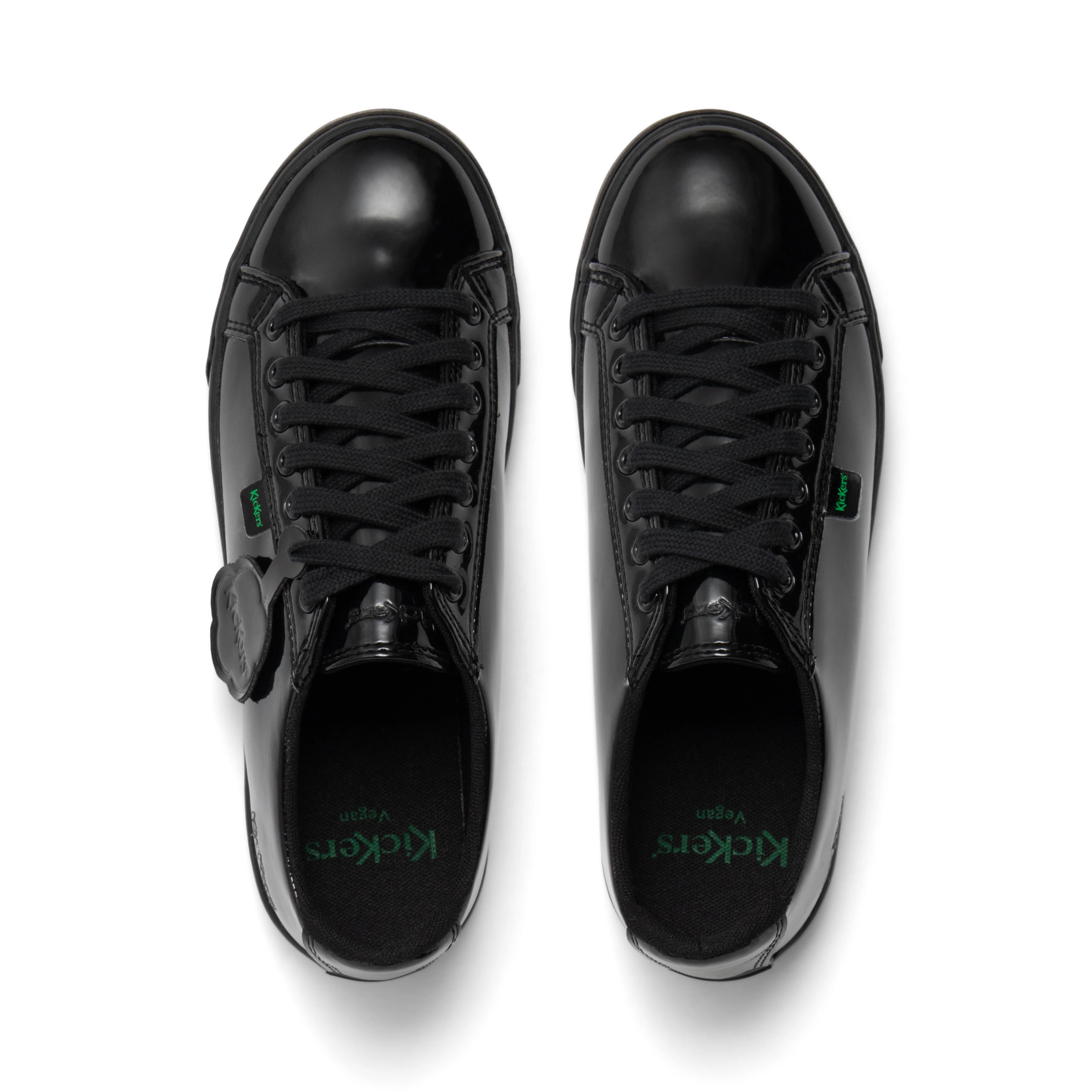 Youth Womens Tovni Lacer Leather Alternative Patent Leather Black - Image 4