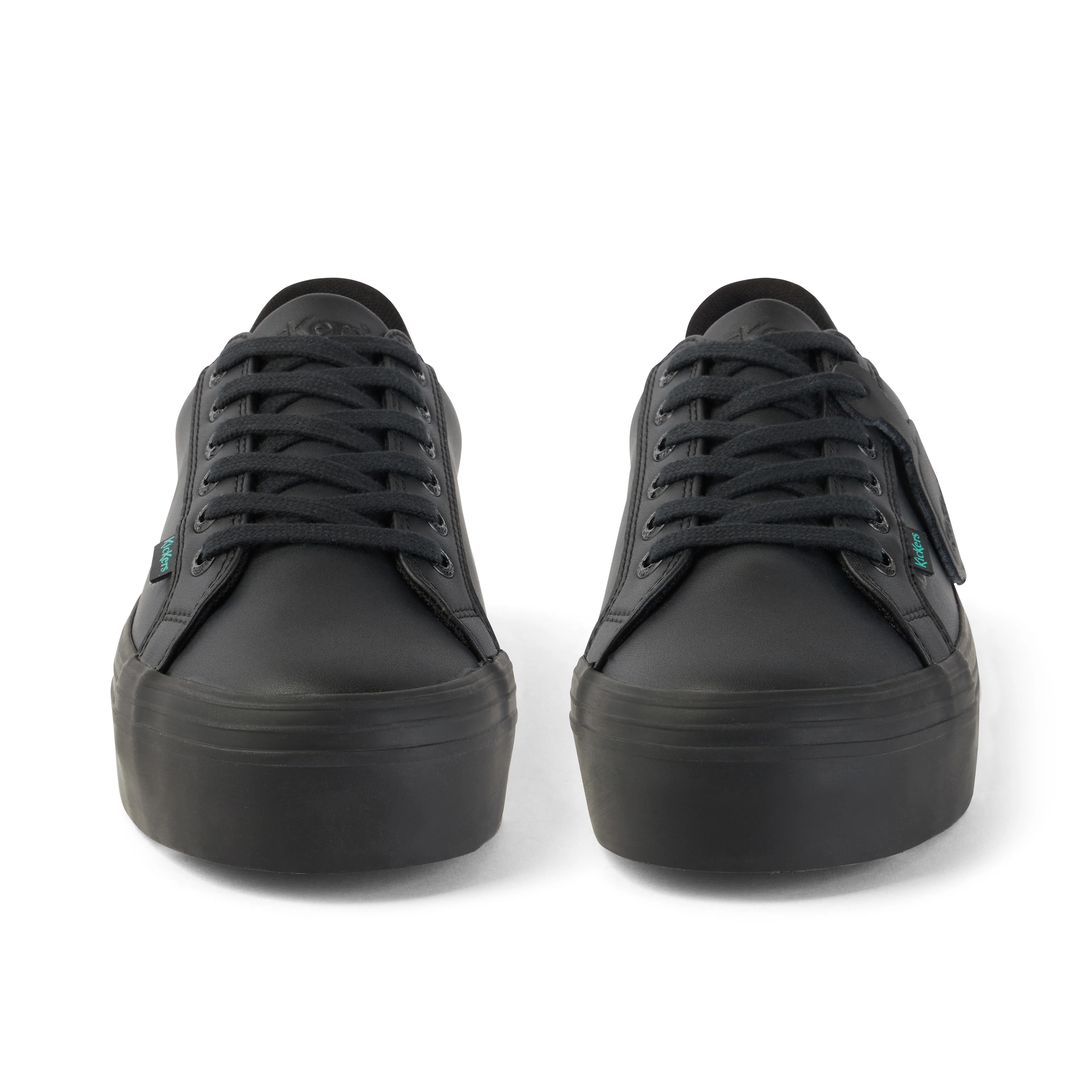 Youth Womens Tovni Stack Leather Alternative Black - Image 2