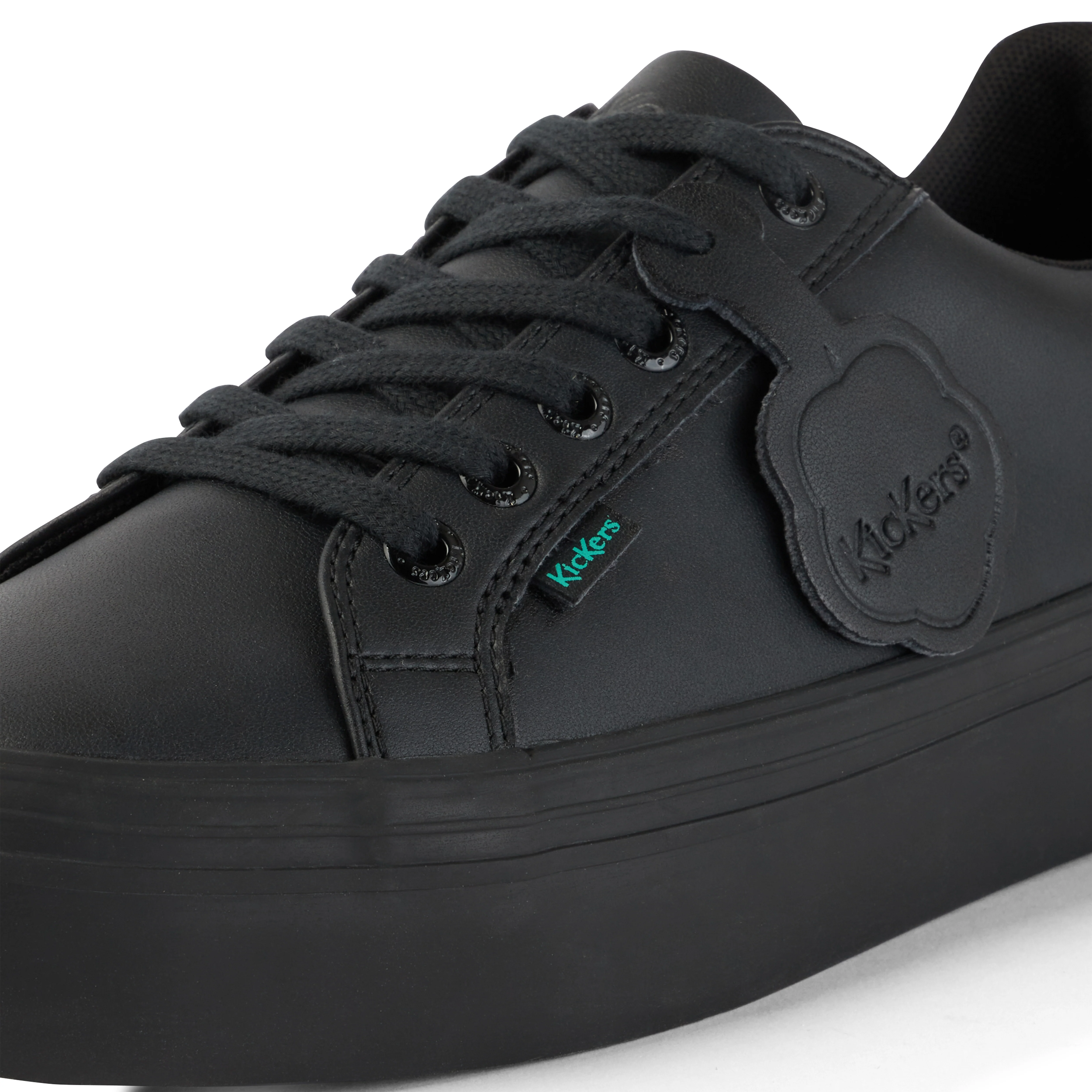 Youth Womens Tovni Stack Leather Alternative Black - Image 6