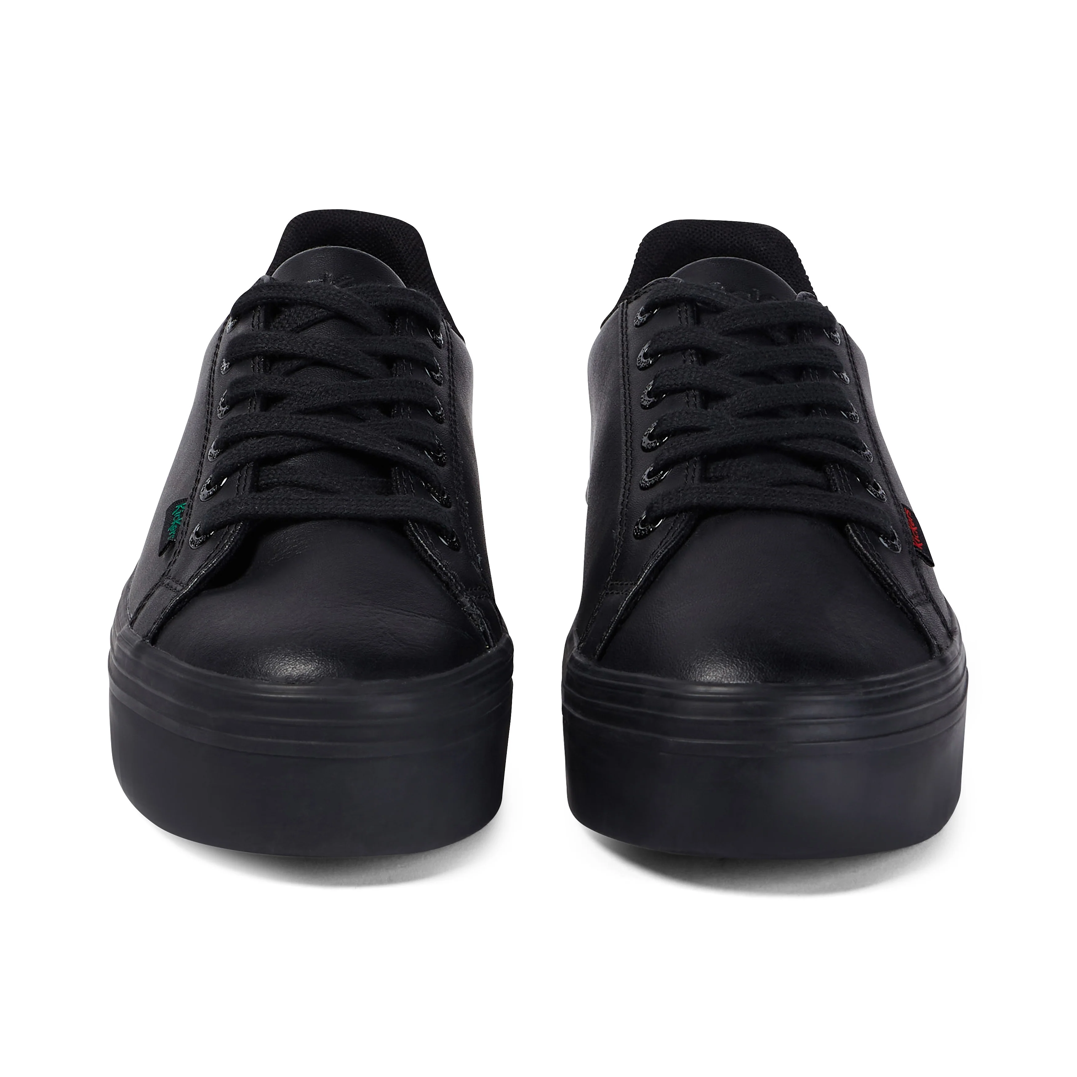 Youth Womens Tovni Stack Leather Black - Image 2